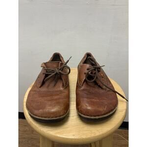 BIRKENSTOCK 42 M 9 MEMPHIS Oxford Brown Lace CLOSED TOE Leather Shoes Men’s 9